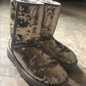 Uggs Gold Sequin